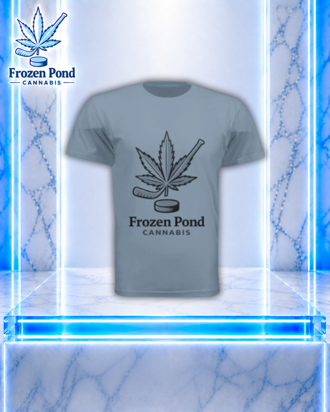 Stone Blue Frozen Pond T-Shirt