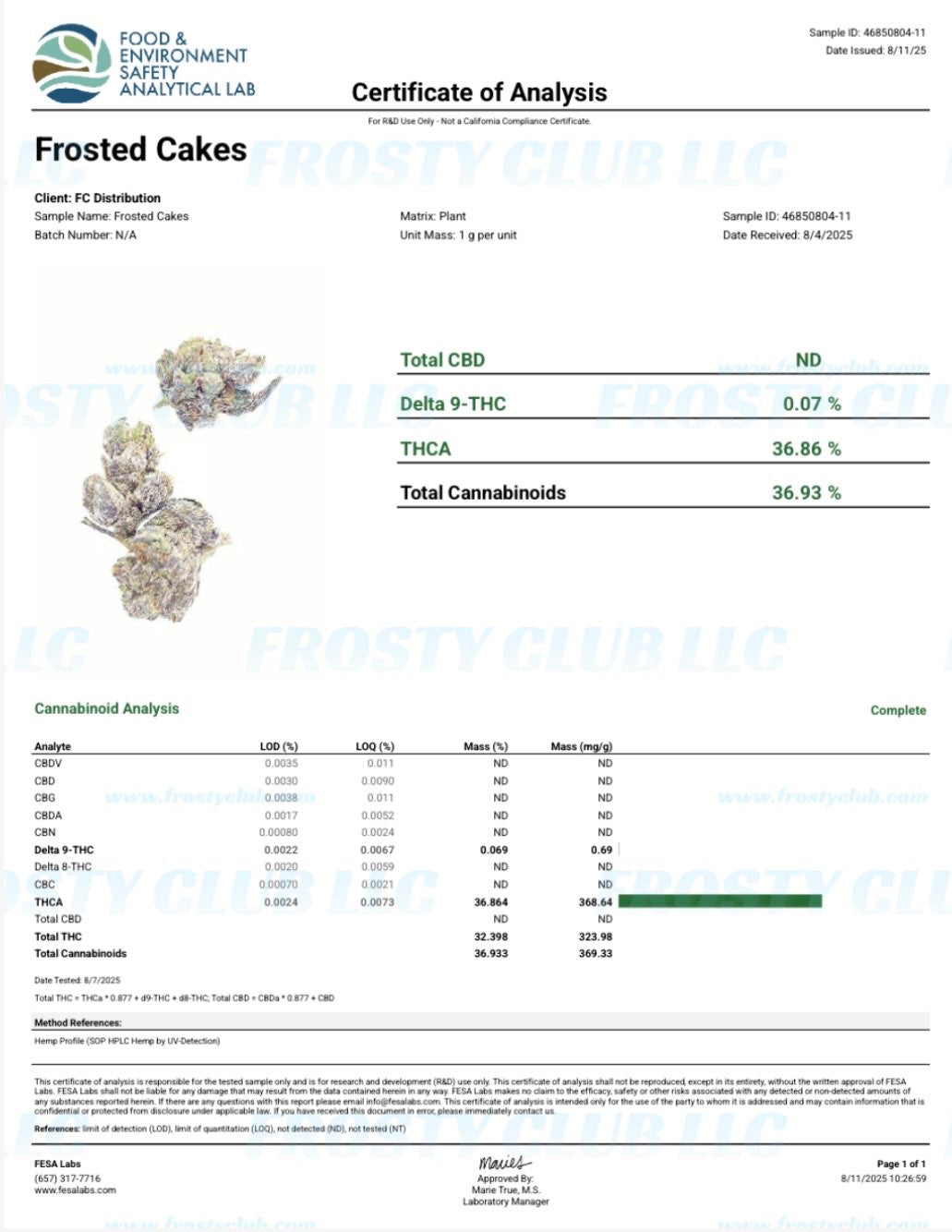 Frosted Cakes