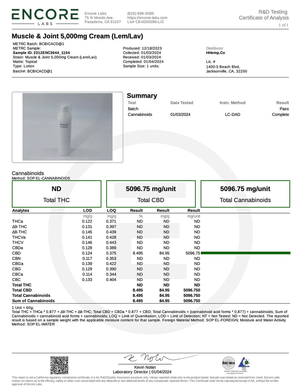 Muscle & Joint Cooling Cream