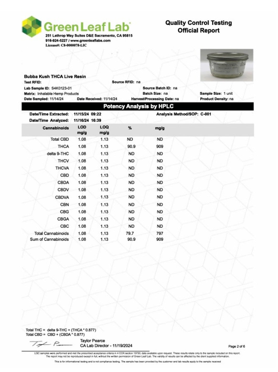 Live Resin 1 gram Disposable