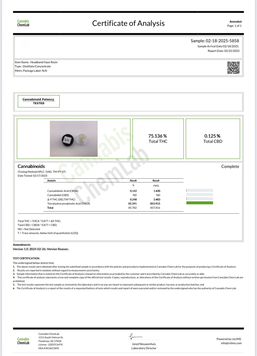 Live Rosin 0.5 gram Disposable